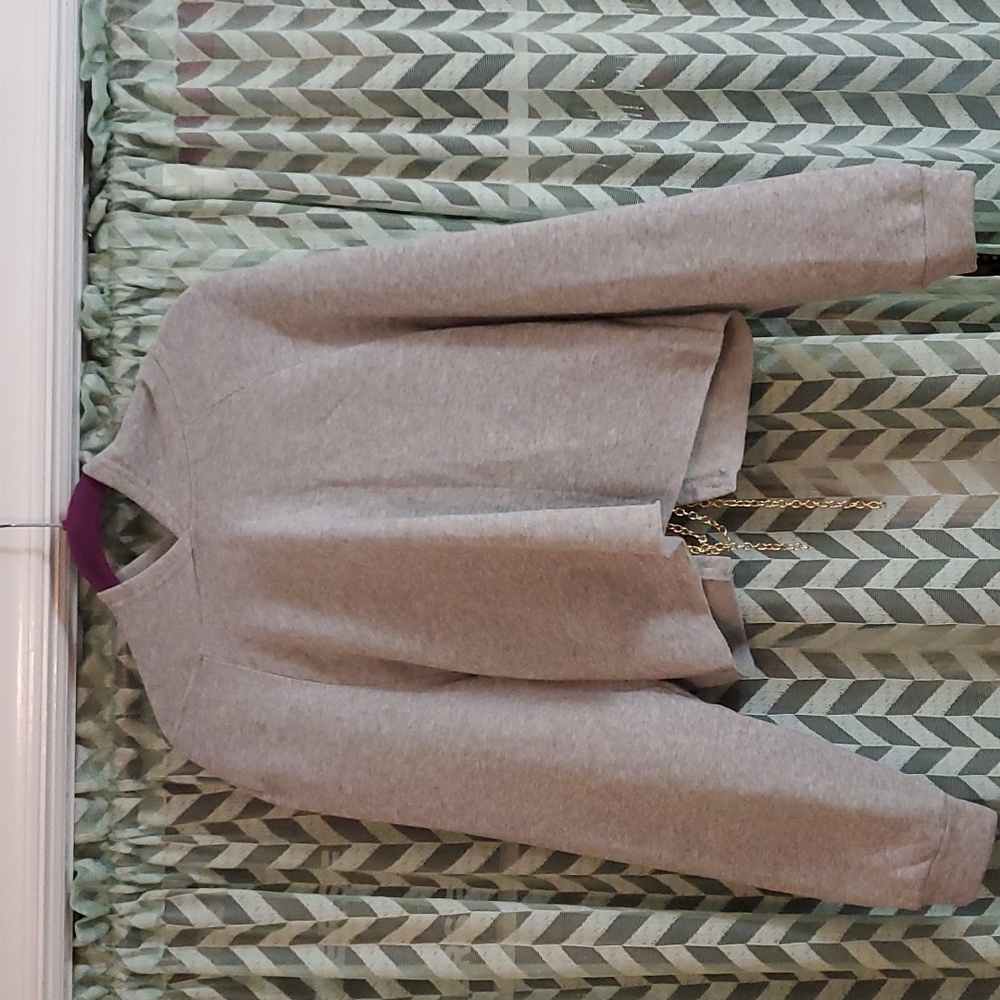 5/$25 - SHEIN GREY chain back hoodie sz. L - Picture 3 of 12